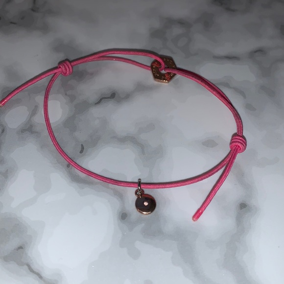 MMJ Pink & Rose Gold Bolt Corded Friendship Bracelet - Picture 5 of 10